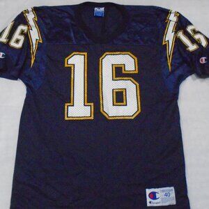 Champion San Diego Chargers Ryan Leaf #16 Football Jersey Size 40 Adult